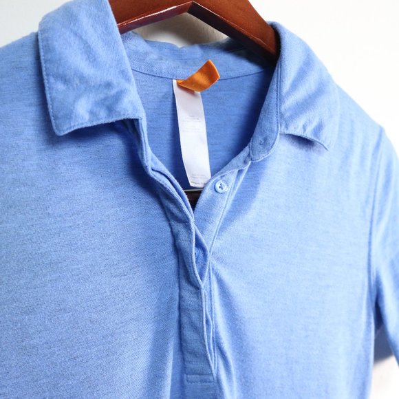 Lucy Blue Fitted Polo Shirt - Picture 4 of 6